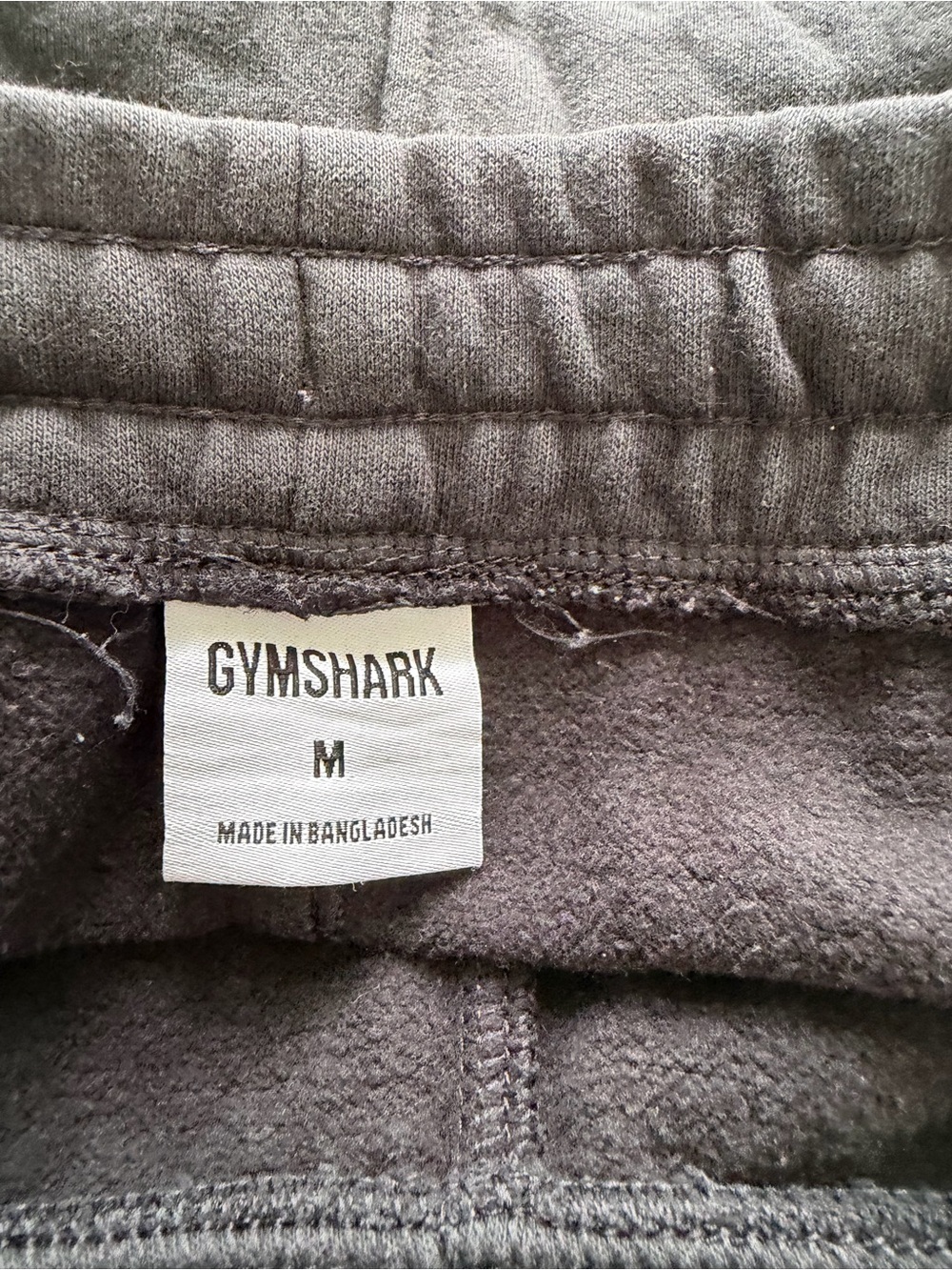 Gymshark Charcoal Gray Logo Sweatpants - Picture 3 of 3
